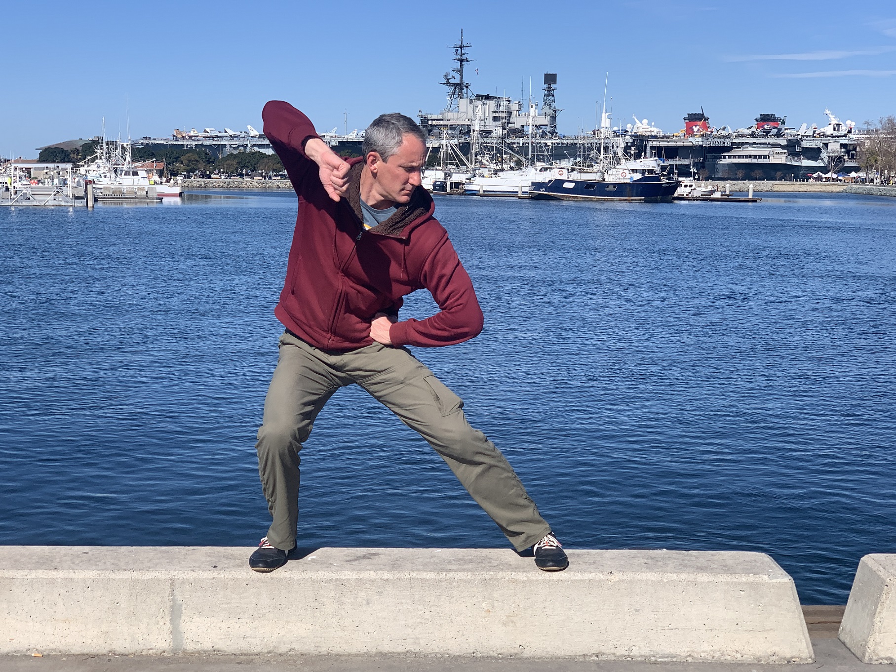 Pose at the pier 1